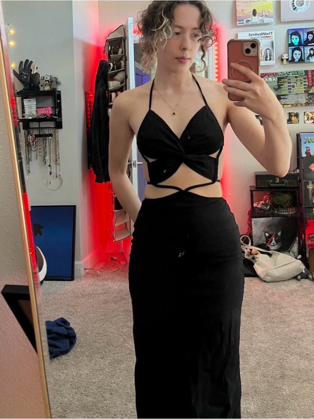 Peppermayo Black Maxi Dress